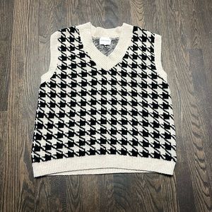 Sweater Vest Pink Rose Med